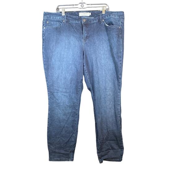 Torrid Womens Jeans Blue Denim High Rise Straight Leg Cotton Blend Stretch 22 - Picture 1 of 11